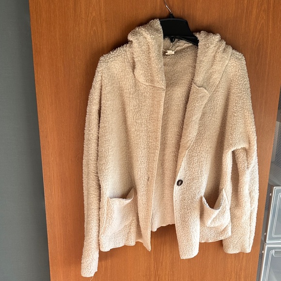 Ijoah Jackets & Blazers - Cozy Cream Teddy Jacket